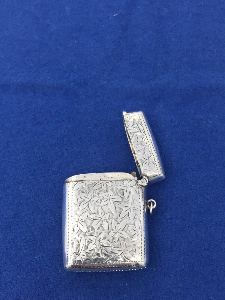 BRITSH STERLING BIRMINGHAM MATCH SAFE VESTA