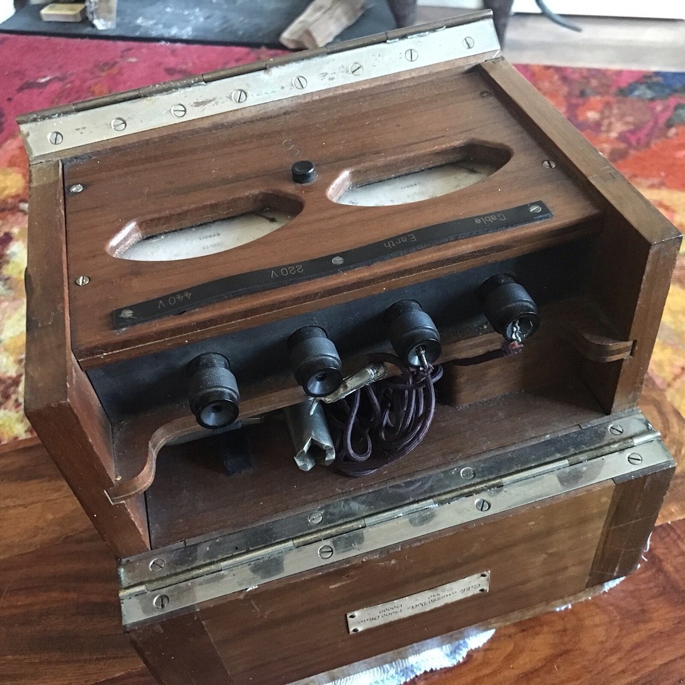 Antique Multi-Meter, Insulation Tester, Internal Hand Cranked Generator.