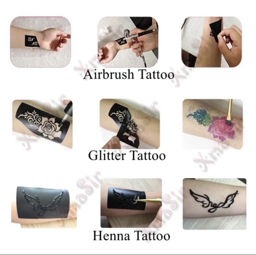 Full Hand Henna Stencil #S109R