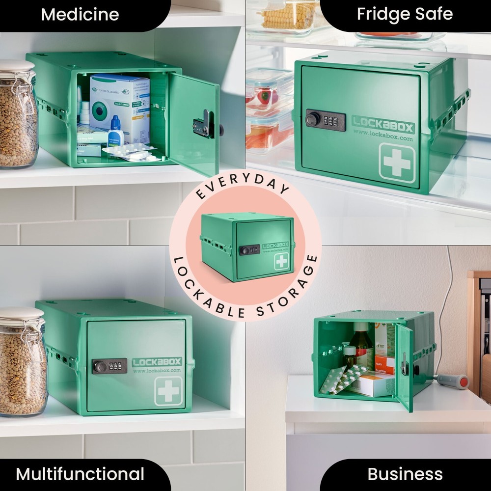 Lockabox One™ | Secure Lock Up Medical First Aid Medicines Lockable Box Code