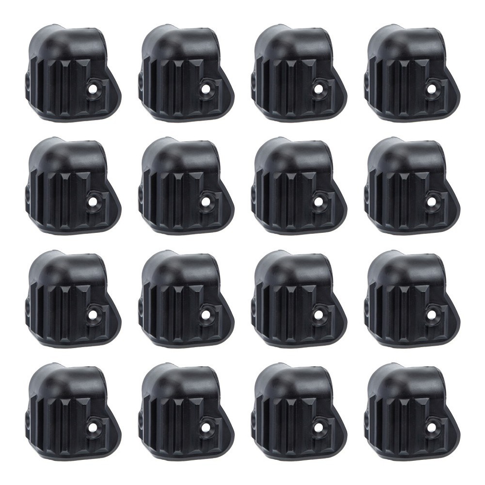 16Pcs Speaker Corner Protectors Reusable Plastic Anti-collision Black Wraps