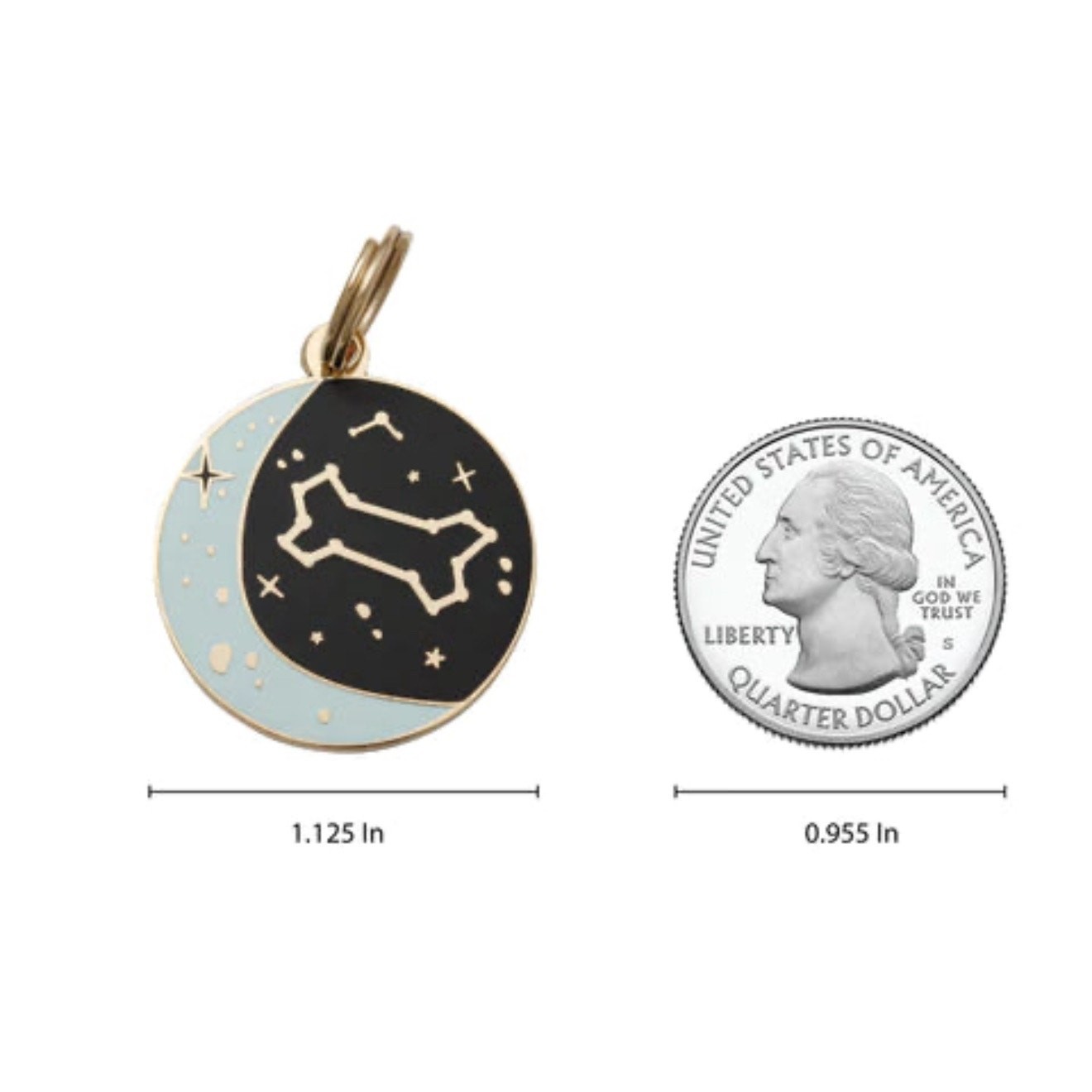 Two Tails Pet Company “Zodiac” Personalized Dog ID Tag,