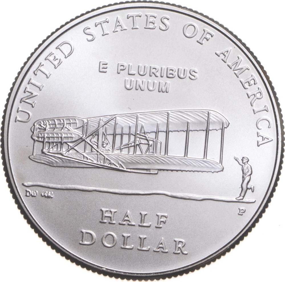 2003 Unc Wright Brothers First Flight Commemorative Half Dollar