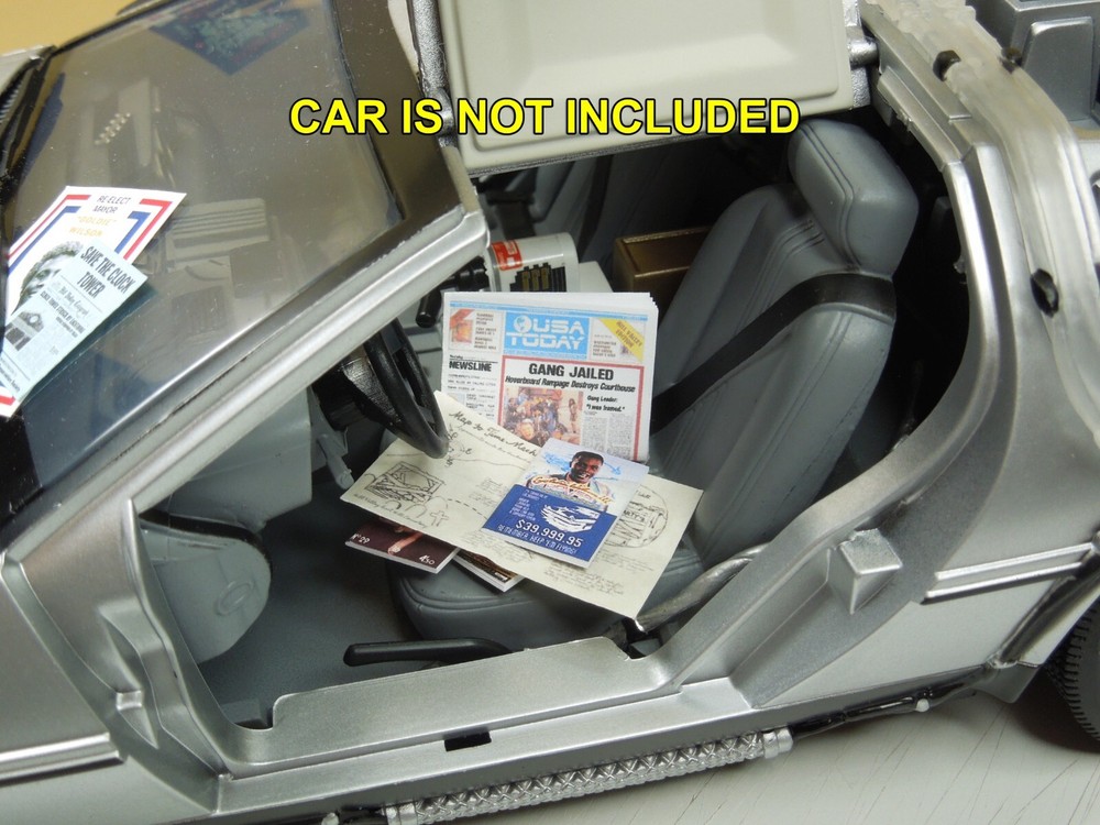 Back to the Future 1/15 scale Magazines and Documents - Large Assortment
