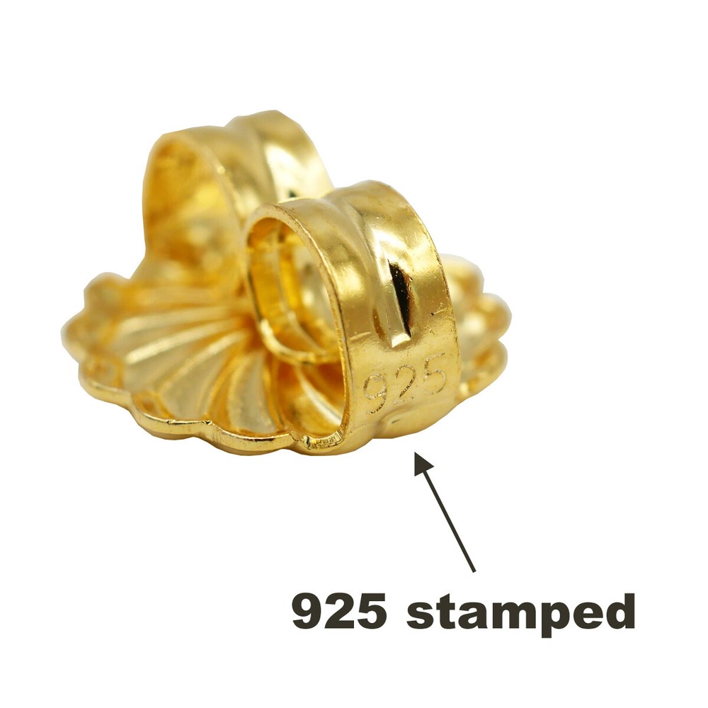 9mm Extra Large Earring Back Sterling Silver 925 Earring Support A4227
