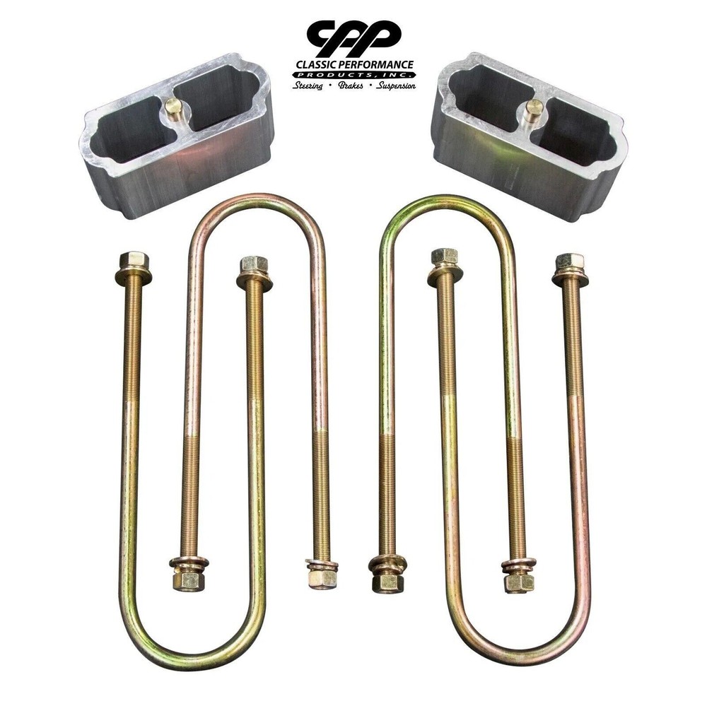 UNIVERSAL 3" DROP REAR LOWERING BLOCKS CHEVY FORD NOVA CAMARO TRUCK LEAF SPRING