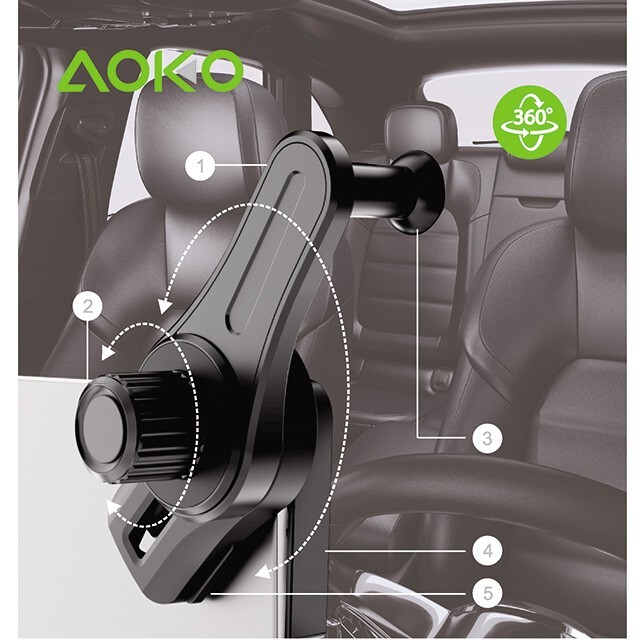 Car Display Screen Phone Holder Mount for 90° Angle Car Displays