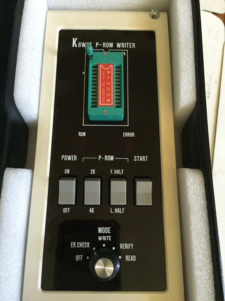 NEW MITSUBISHI K6WUE P-ROM WRITER PROGRAMMABLE CONTROLLER W/CASE,FM