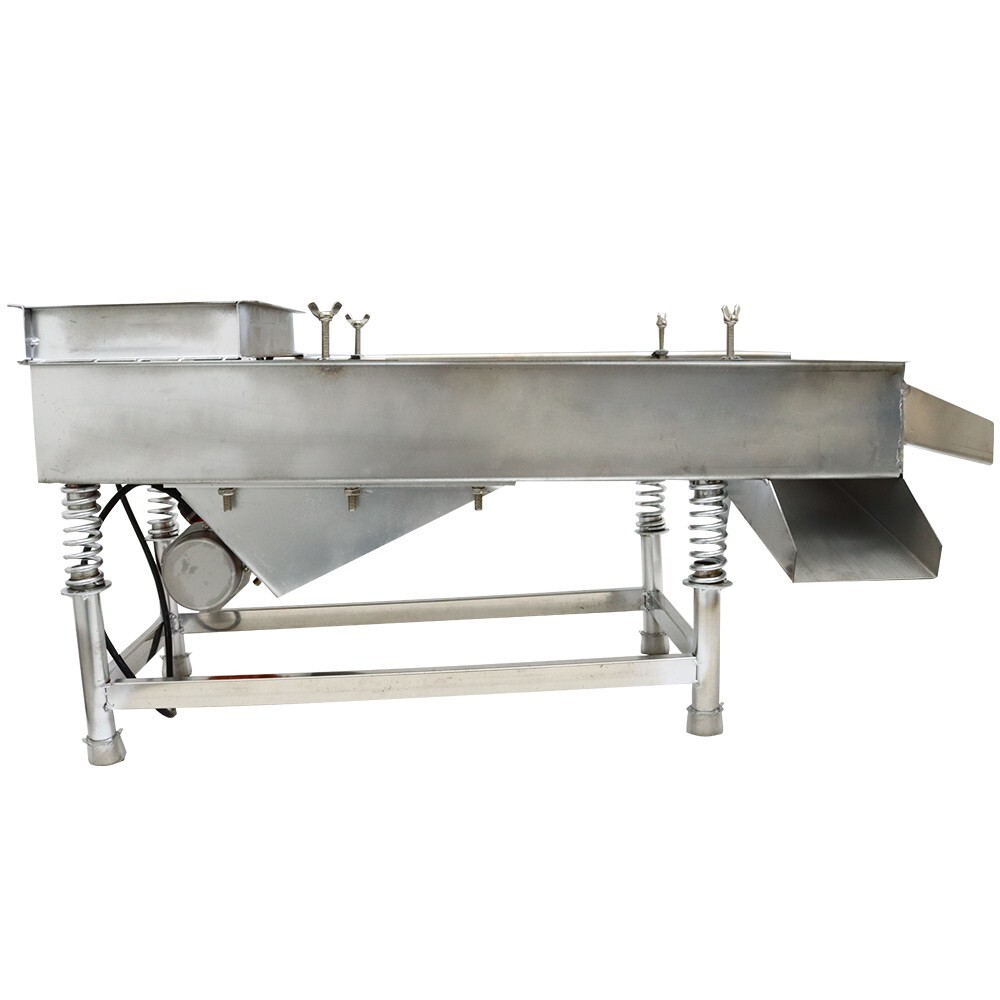 3mm Screen Stainless Steel Linear Vibrating Screen Shaker Single Layer 110V