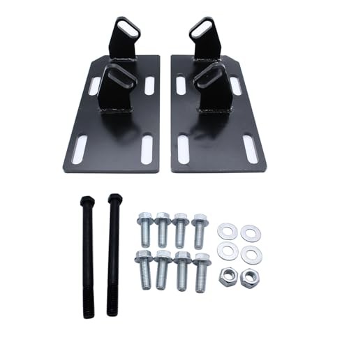 Engine Mount Adapter Swap Motor LS Swap Mount Brackets Adapter Plate Kit Black