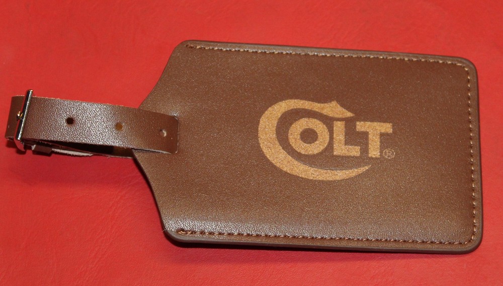 COLT FIREARMS  Leather Luggage Tag