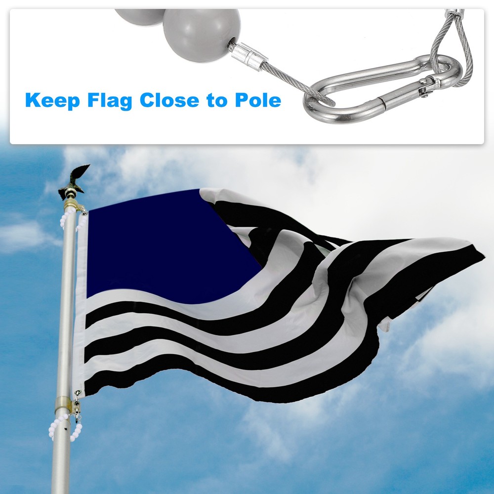 Flagpole Retainer Ring Flag Pole Accessories for Indoor Gray