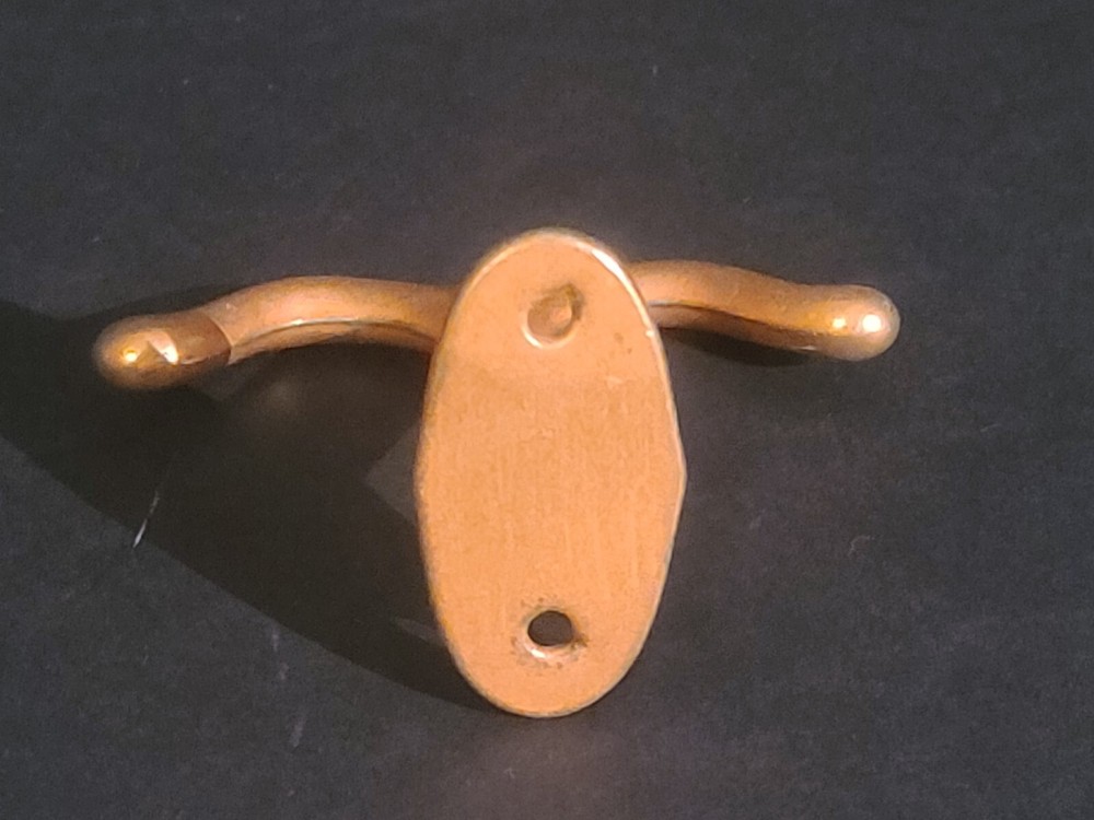 Vintage Ceiling/Vertical Mount Double Coat or Garment SOLID COPPER Hanger