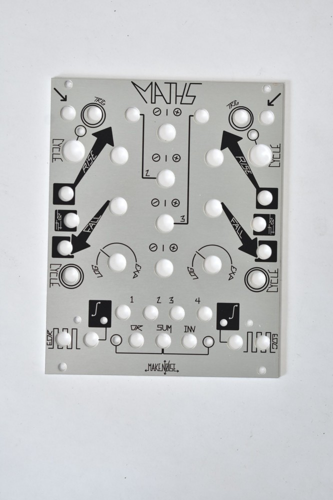 Make Noise Maths Complex Function Module Replacement Steel Faceplate ONLY