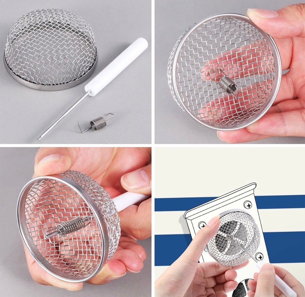 Universal 2-Pack RV Bug Screen  for RV Heater Furnace Vent Cover, #02028