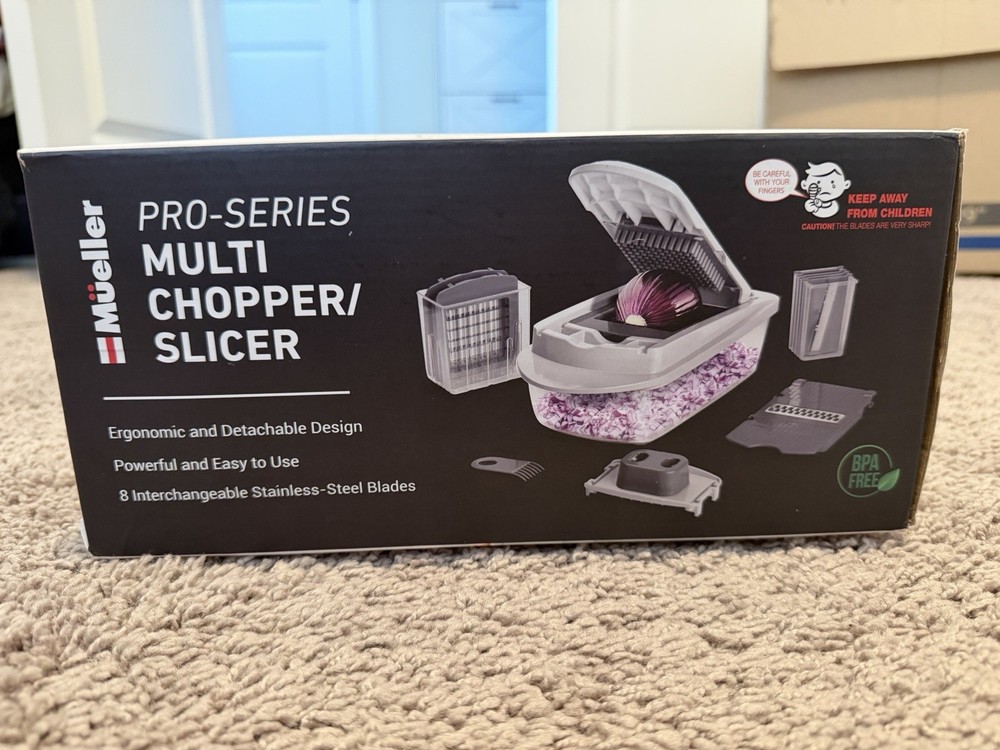 Müller Pro-Series Multi Chopper/Slicer MC-710 GG White Plastic 8 Blade