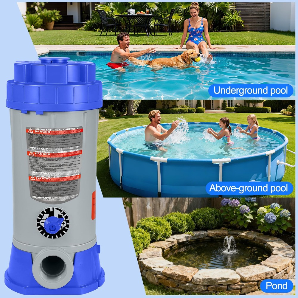 Off-Line Automatic Pool Chlorinator with Adjustable Output, Automatic Chlorin...