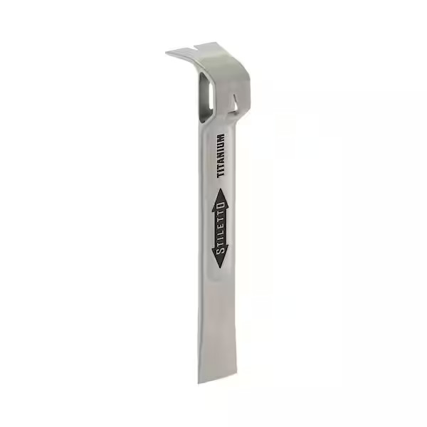 Stiletto Flatbar Glazer 7.5" Titanium Multi-Functional Staple Puller Pocket-Size