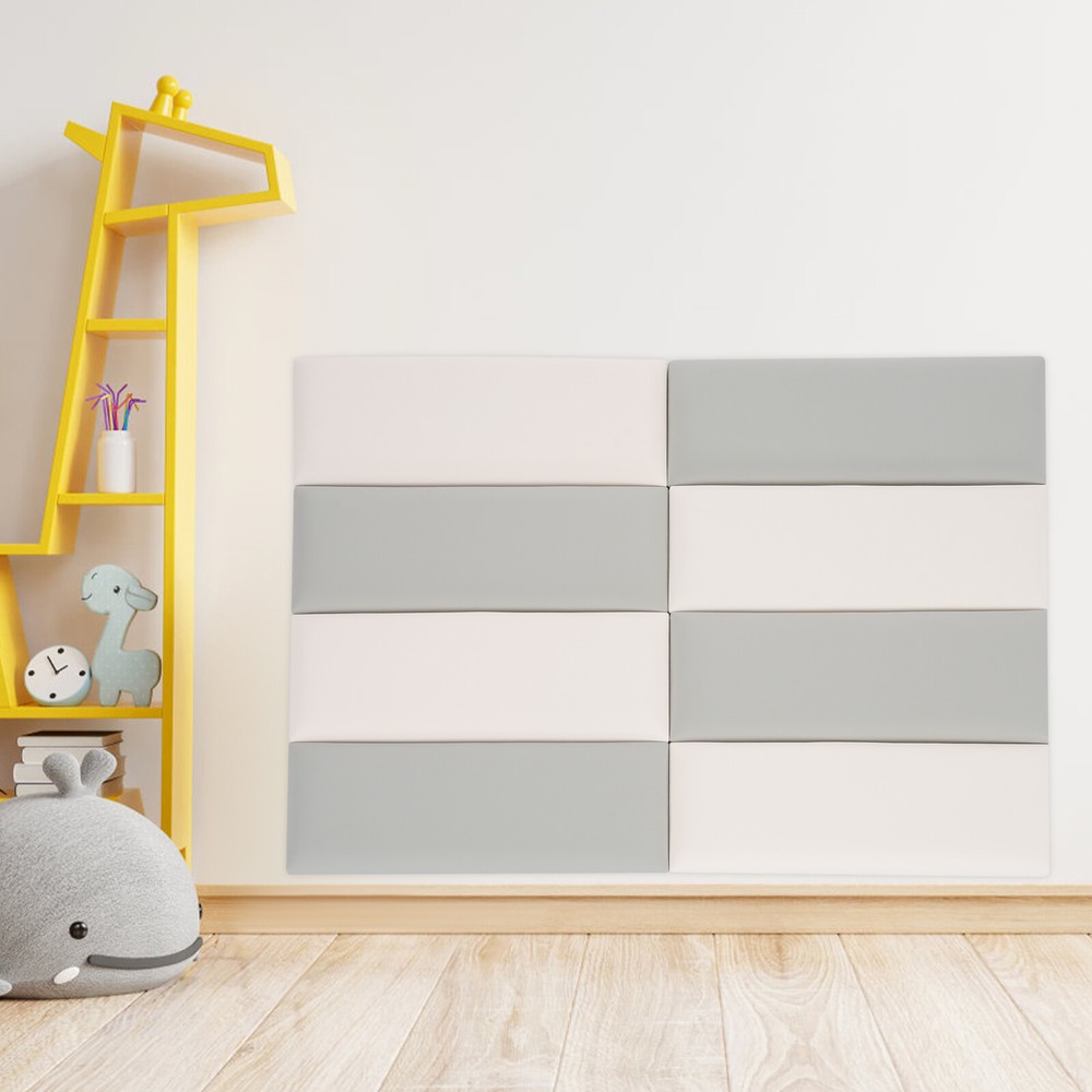 Wall Panels Pack of 8, Self-Adhesive Wall Panel, Wall Padding