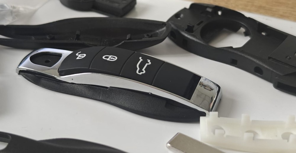 3 BUTTON SMART KEY SHELL CASE FOR PORSCHE CAYMAN PANAMERA CAYENNE MACAN 911