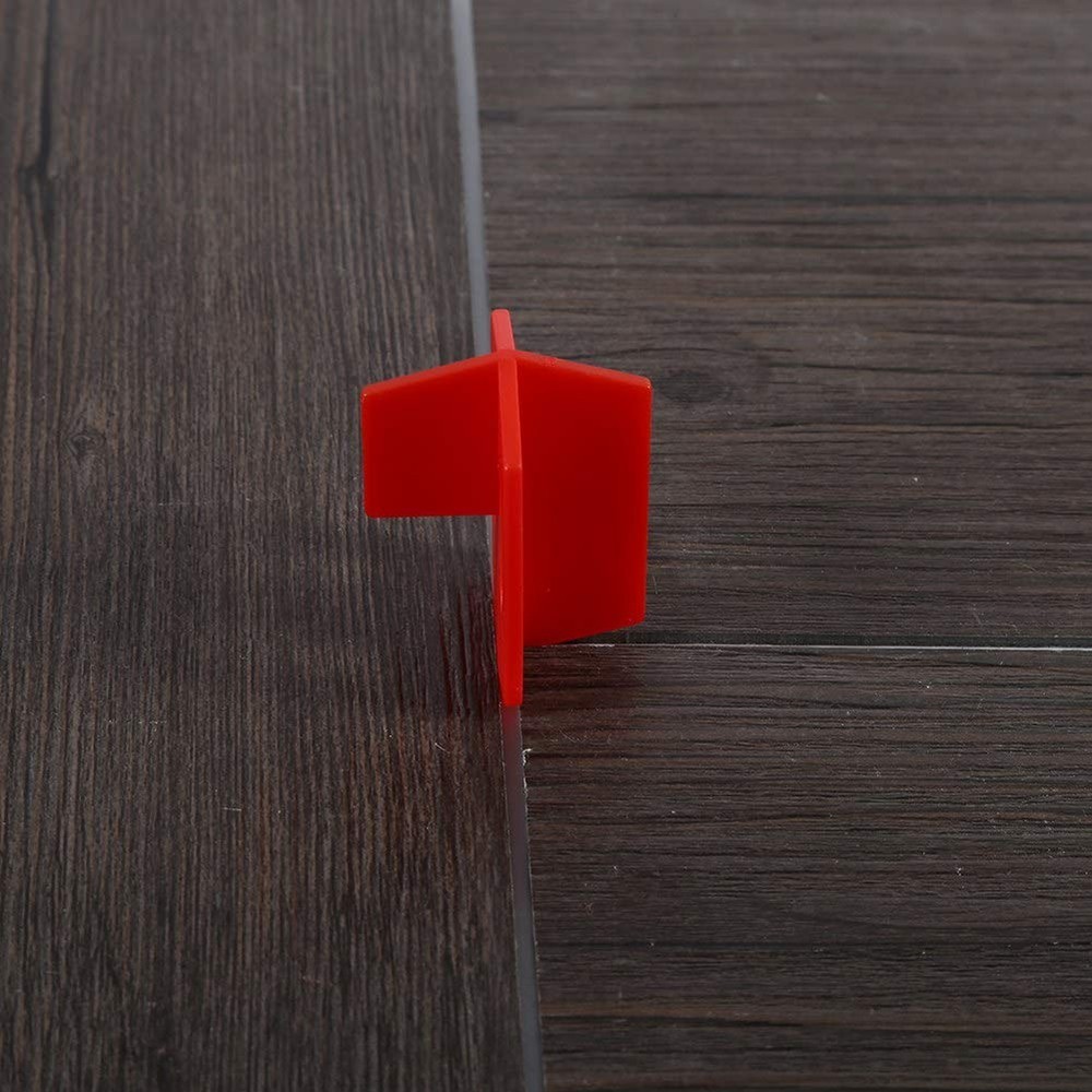50Pcs 1/16 Inch Tile Spacers Leveling System, Tile Leveling System Red 3 Side...
