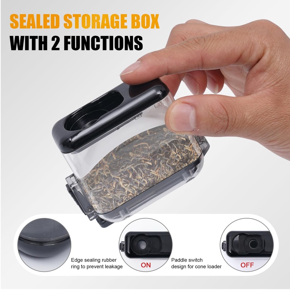 Portable Tobacco Blunt Roller & Cone Loader - Manual Joint Roller with Rollin...