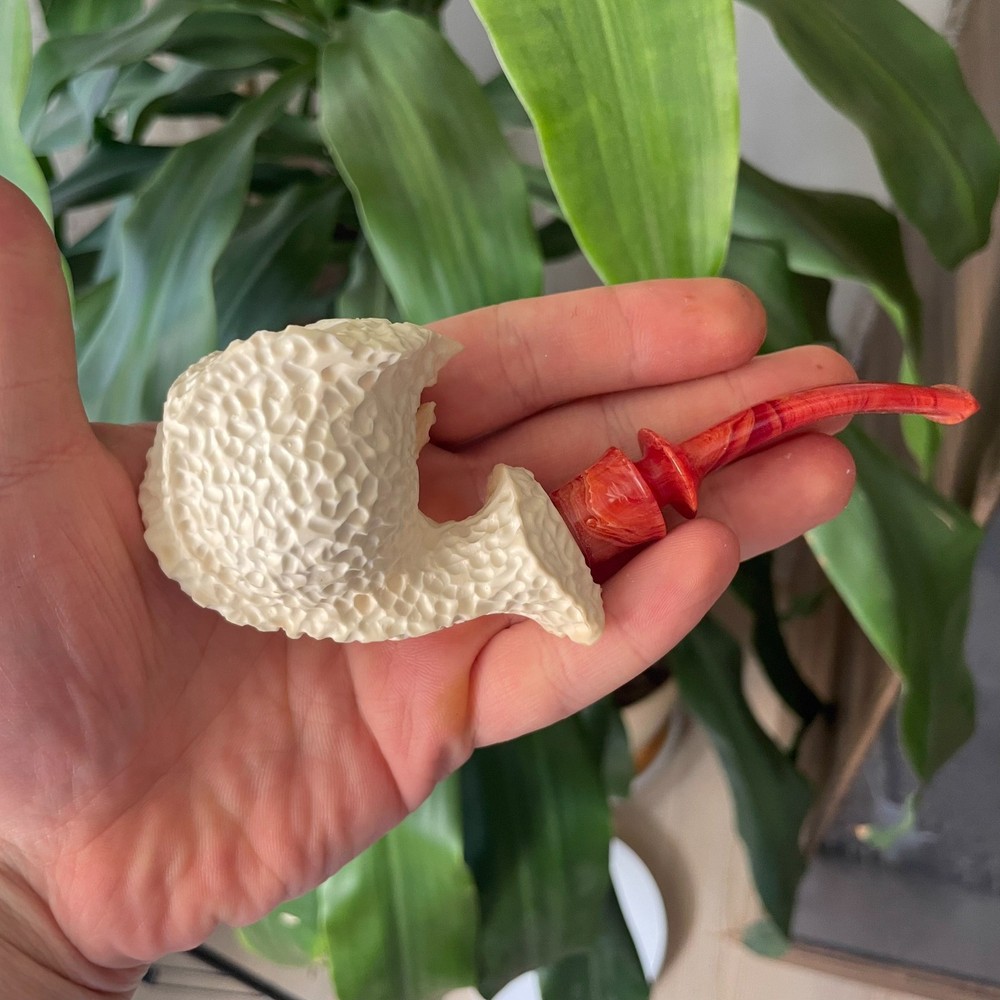 S.Yanik Meerschaum Pipe – Shell Design Freehand Pipe