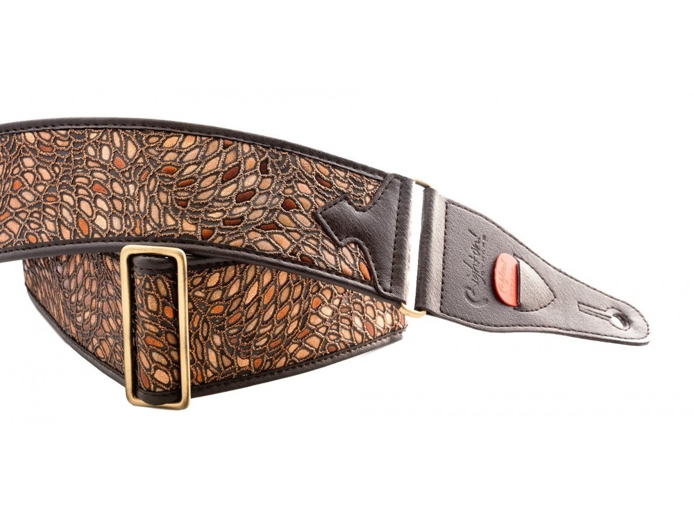 RightOn! Talisman Alien Brown Guitar Strap