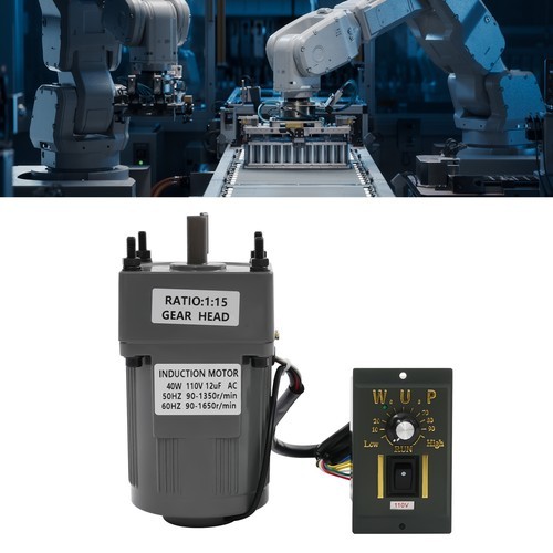 Electric Gear Reduction Motor High Torque Motor Variable Speed Controller 1:15