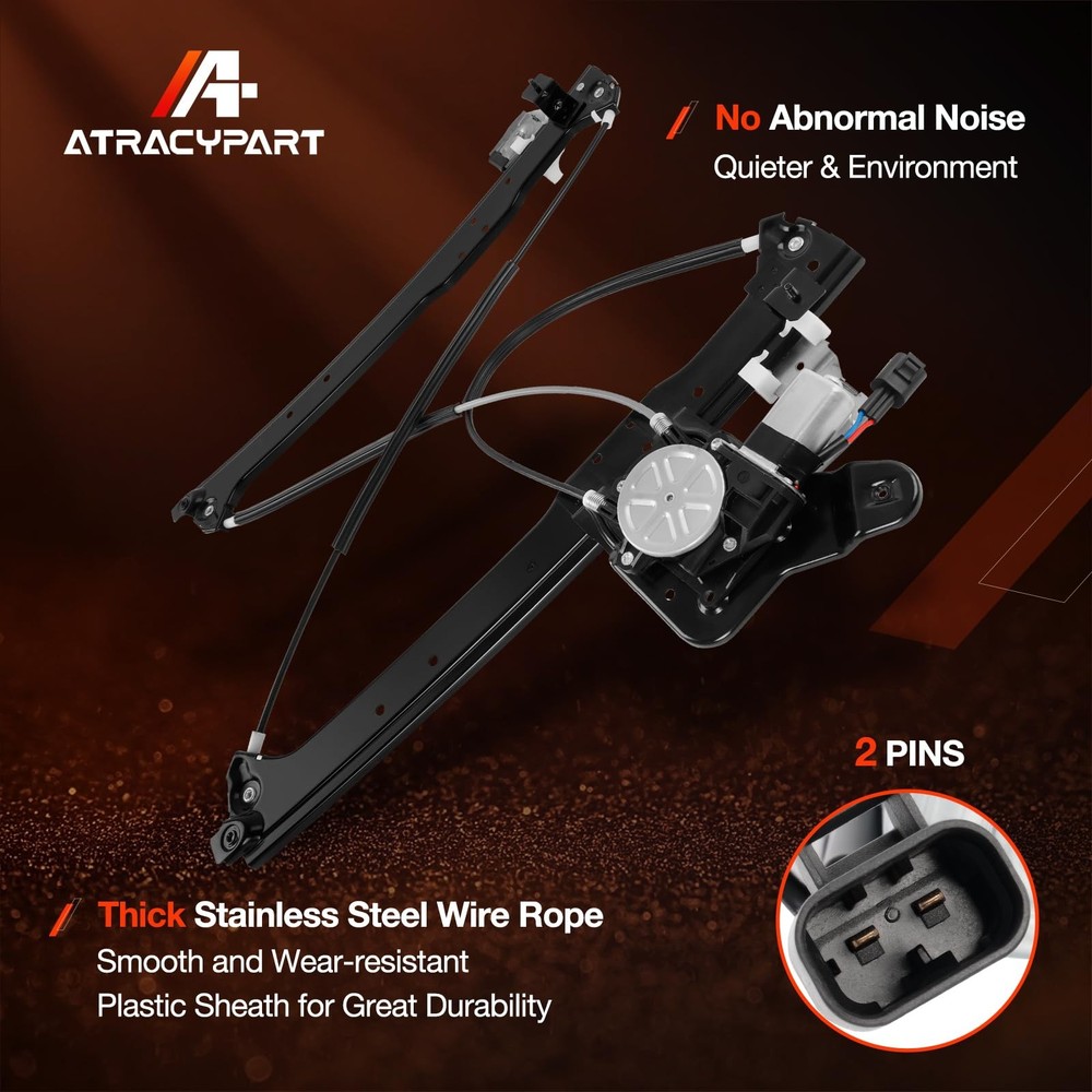 Window Regulator with Motor Assembly Rear 741-579 Passenger Side (RH)