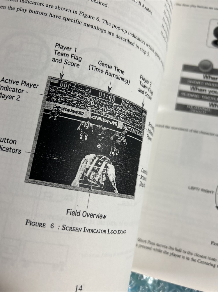 VIRTUA STRIKER 2 DELUXE SEGA original game manual