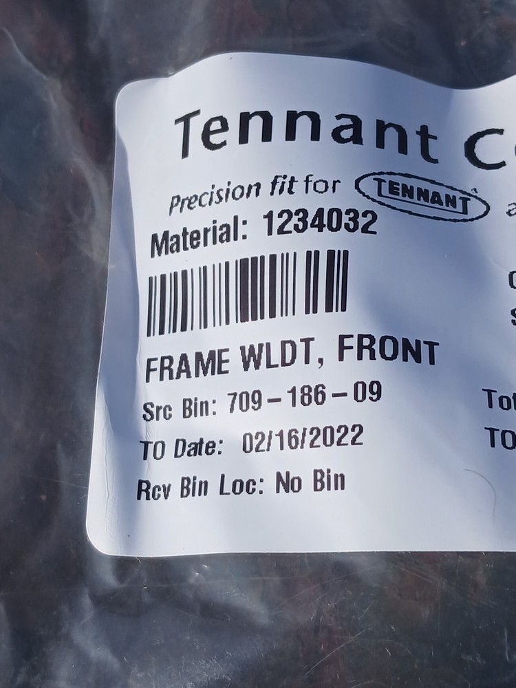 Tennant Frame WLDT Front Replacement Part # 1234032