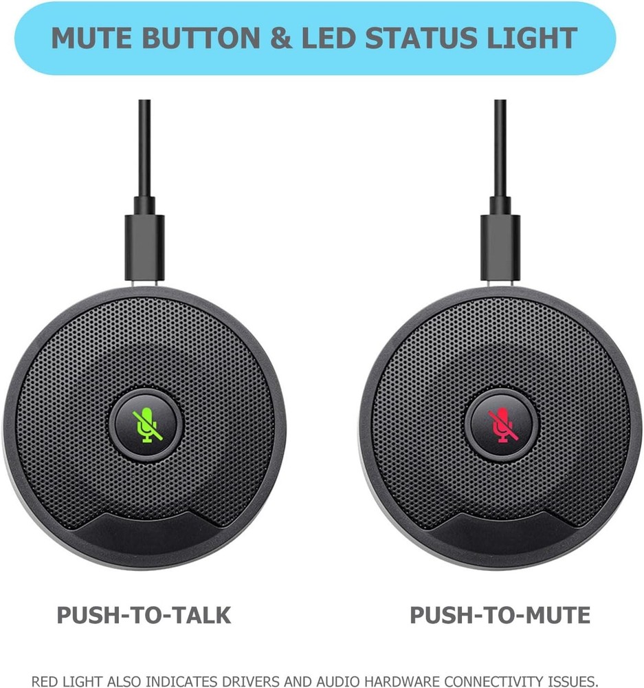 USB Microphone for PC, Computer Microphones, Omnidirectional Condenser Mic with