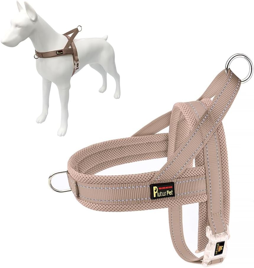 No Pull Dog Harness W/ Breathable Mesh Padded Adjustable Reflective Escape Proof