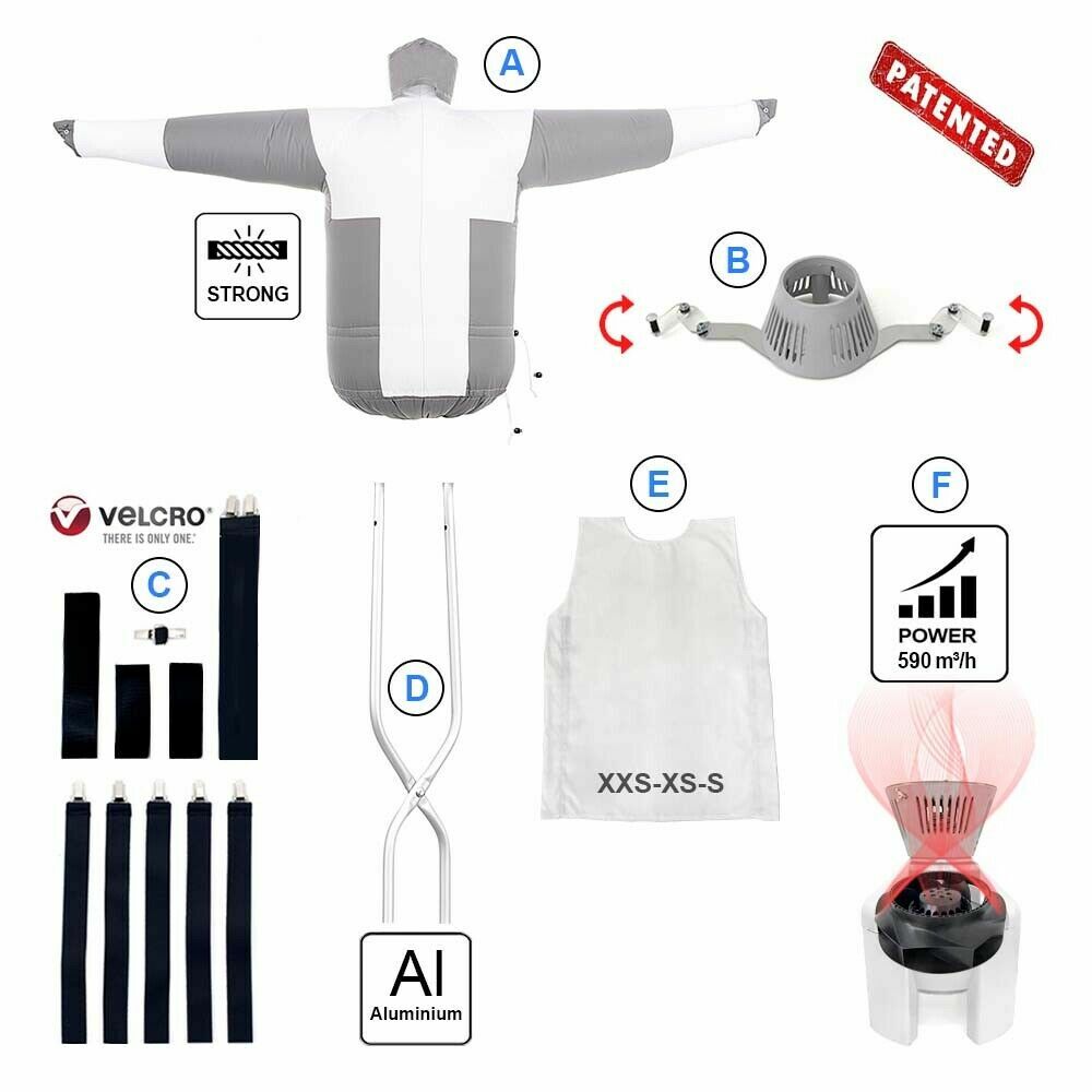 AEOLUS Professional Ironing System Vertical Iron Clothes Drying SA07 S ECO INOX