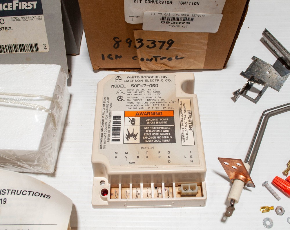 Trane Service First Trane KIT2119 Ignition Module 50E47-060 Igniter IGN0030 Rod