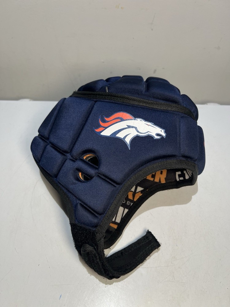 Gamebreaker Multi-Sport SoftShell Protective Helmet Broncos Logo Medium.