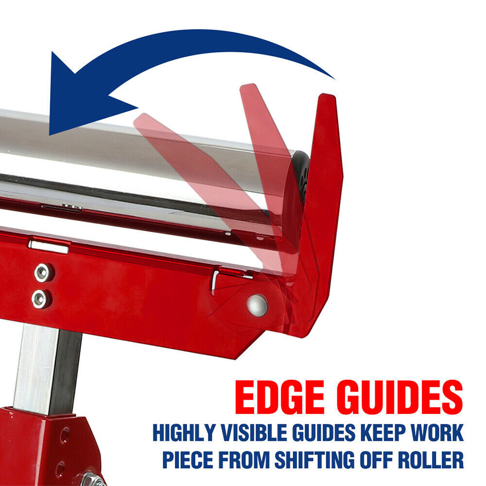 WORKPRO Heavy Duty Folding Roller Stands Height Adjustable W/250 LB Load 1PC/2PC