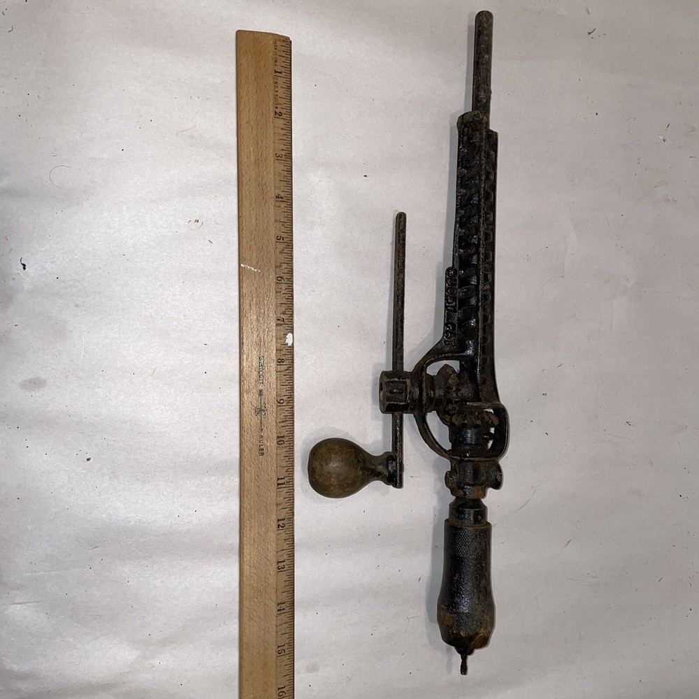 Vintage Rusby Patent Extendable Egg Beater Drill