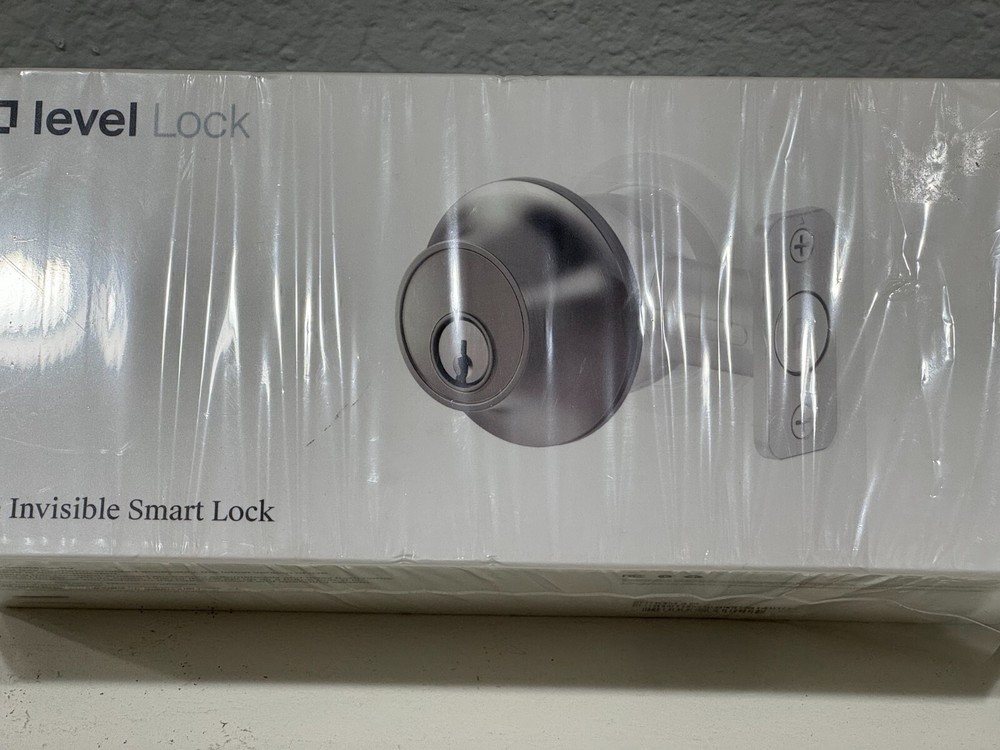 Level lock smart lock — new/open box, satin chrome finish