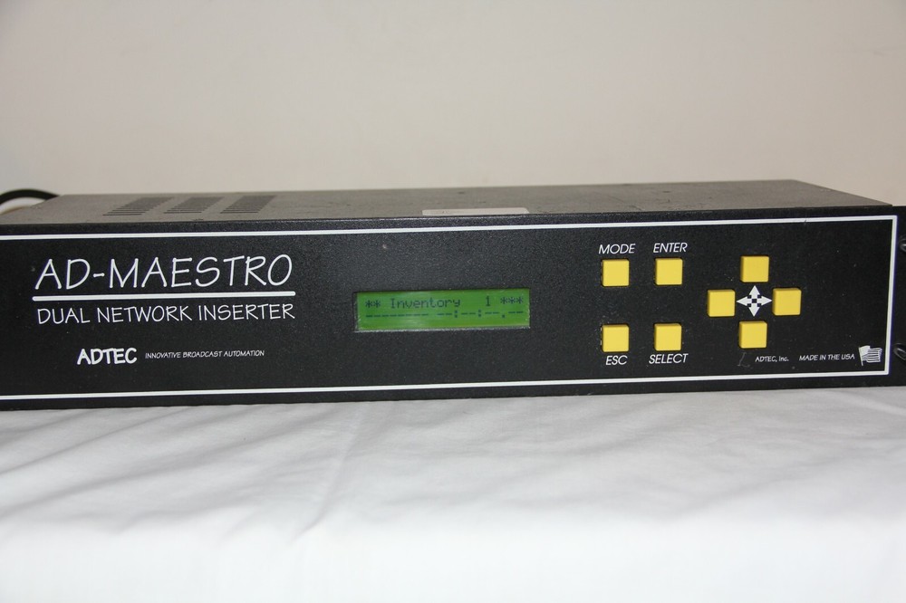 ADTEC ADM-200 AD-MAESTRO Dual Network Inserter