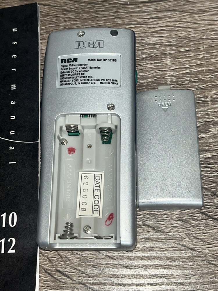 RCA Digital Voice Recorder RP 5012B
