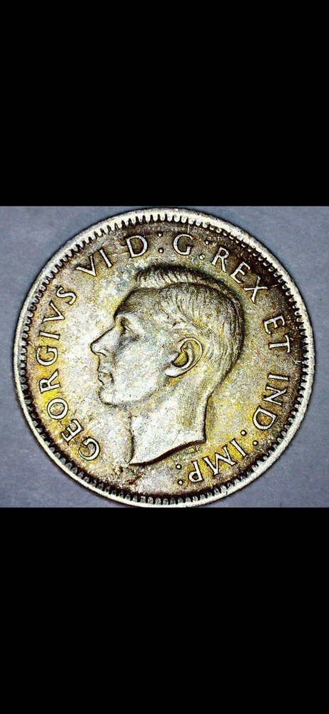 1940 Dubled 194 Canadian dime error