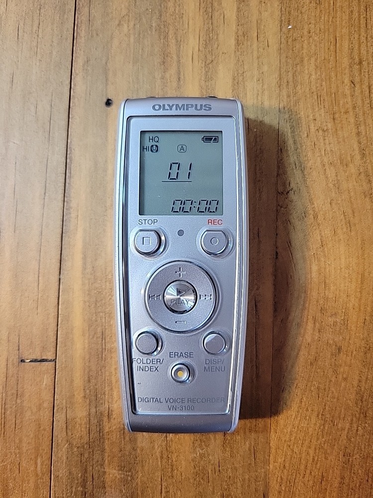 Olympus VN-3100 Handheld Digital Voice Recorder Tested Working