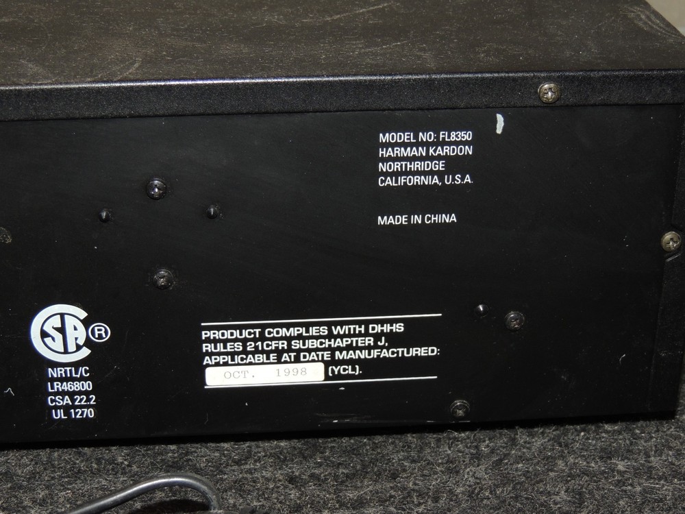 Vintage Harman Kardon FL8350 CD Changer