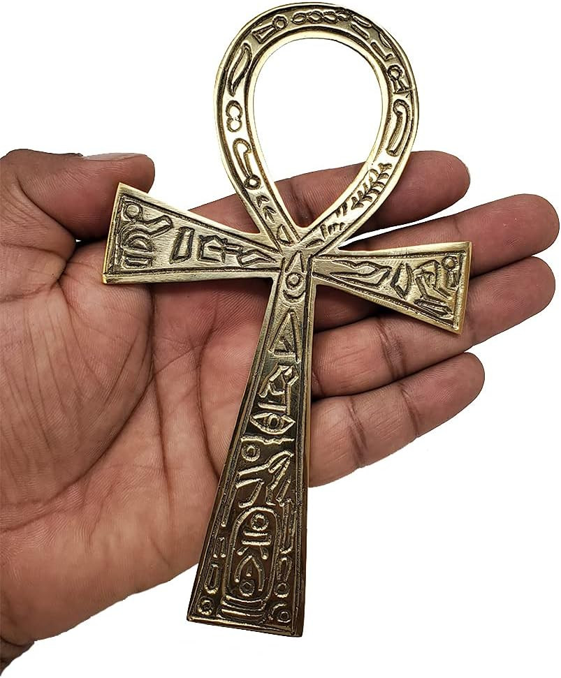 Solid Brass Ankh 6.25" ~ Perfect for Your Altar, Wall Décor, Gift Giving, Ritual