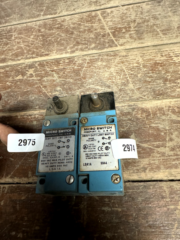 Micro Switch LSA1A Heavy Duty Limit Switch, 10 amp, 600VAC