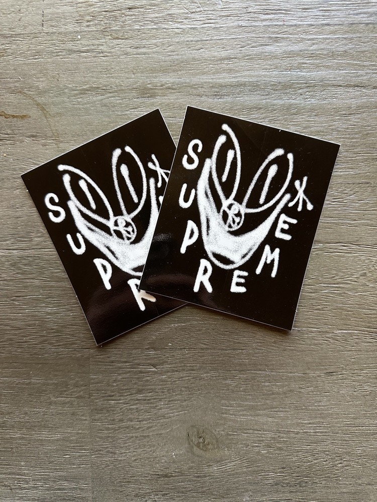 Supreme Smile Sticker Black • 2018 • 💯Authentic
