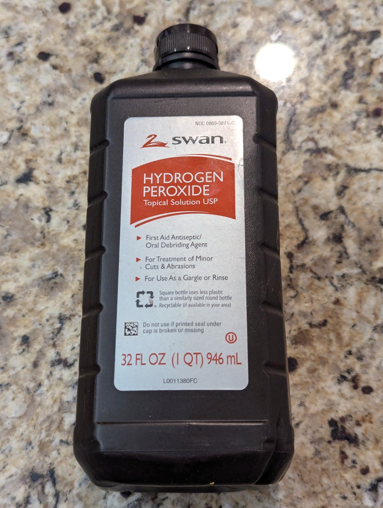 Swan Hydrogen Peroxide Topical Solution First Aid Antiseptic 32 oz