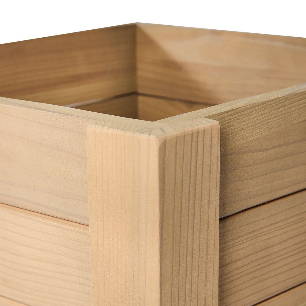 16 in Tall Wood Planter
